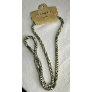 Hannah NWT Silvertone Necklace  